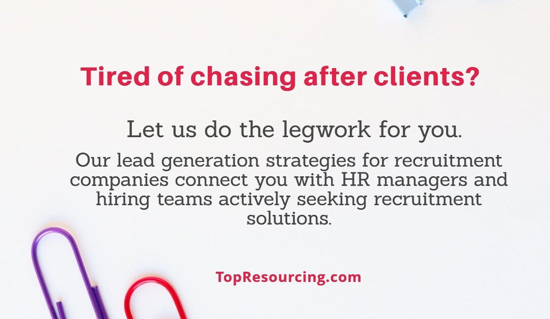 Tired of chasing after clients?