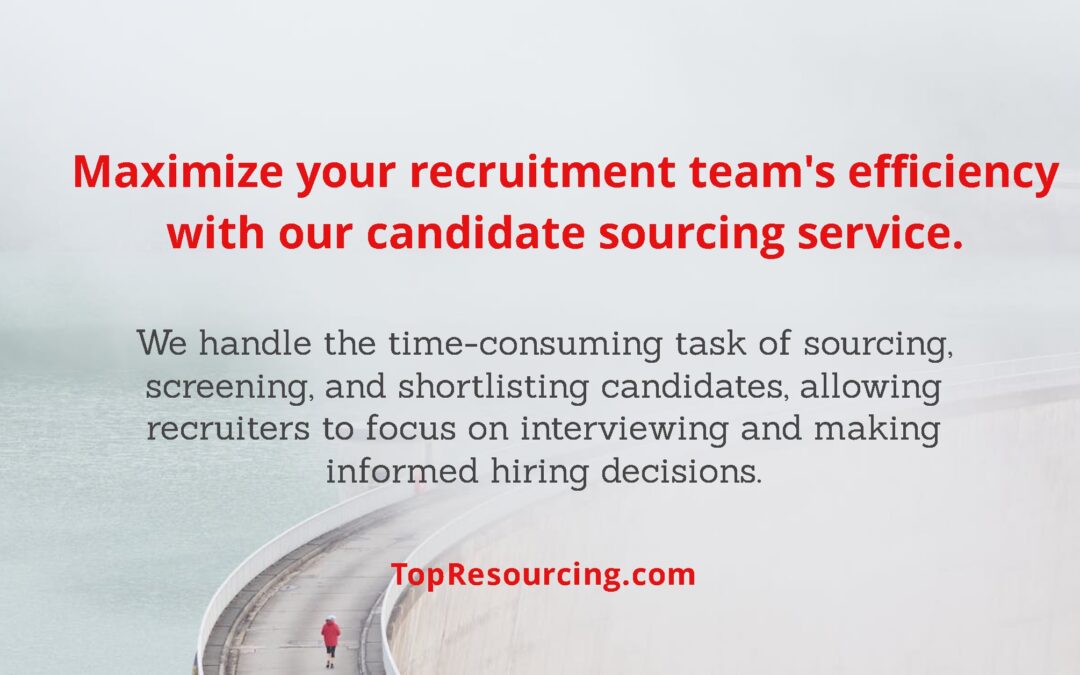 Maximize your recruitment team’s efficiency with our candidate sourcing service.