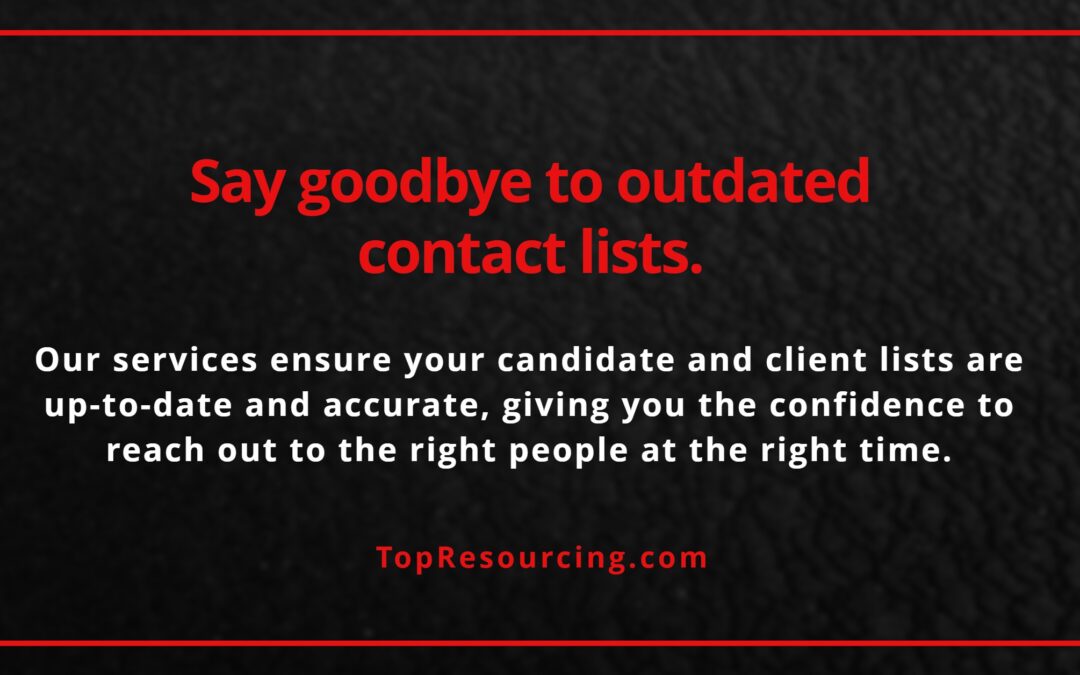 Say goodbye to outdated contact lists.
